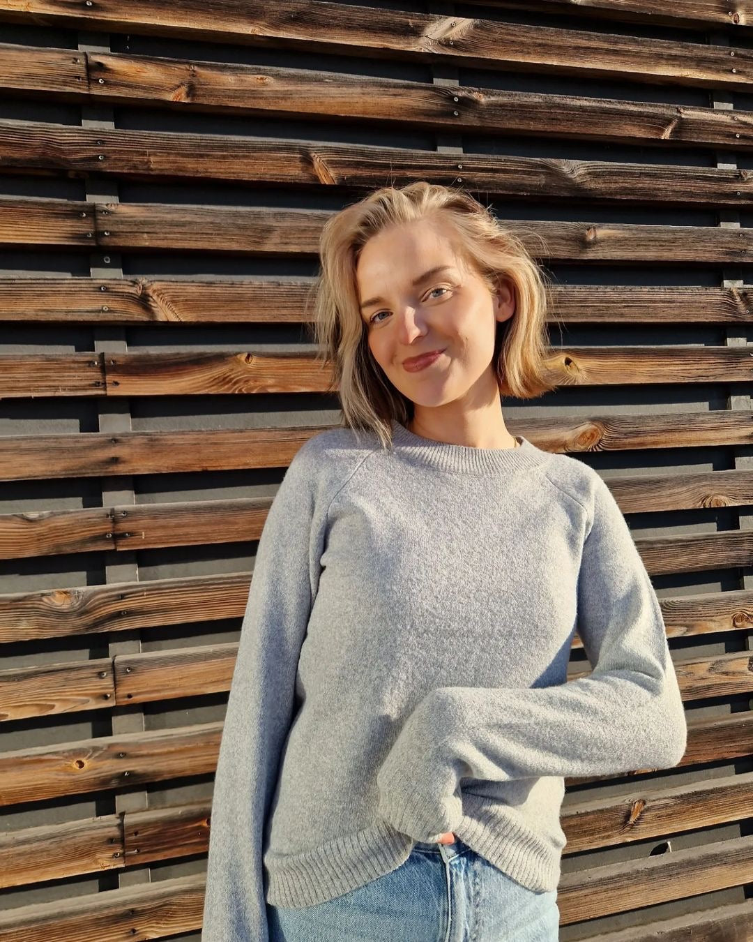 Moda Sweden Pullover VMDOFFY Light - Vero – Melange Grey