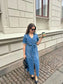 VMTRYLLA Midi Dress - Medium Blue Denim