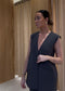 VMOKAVA Tailored Waistcoat - Dark Grey Melange