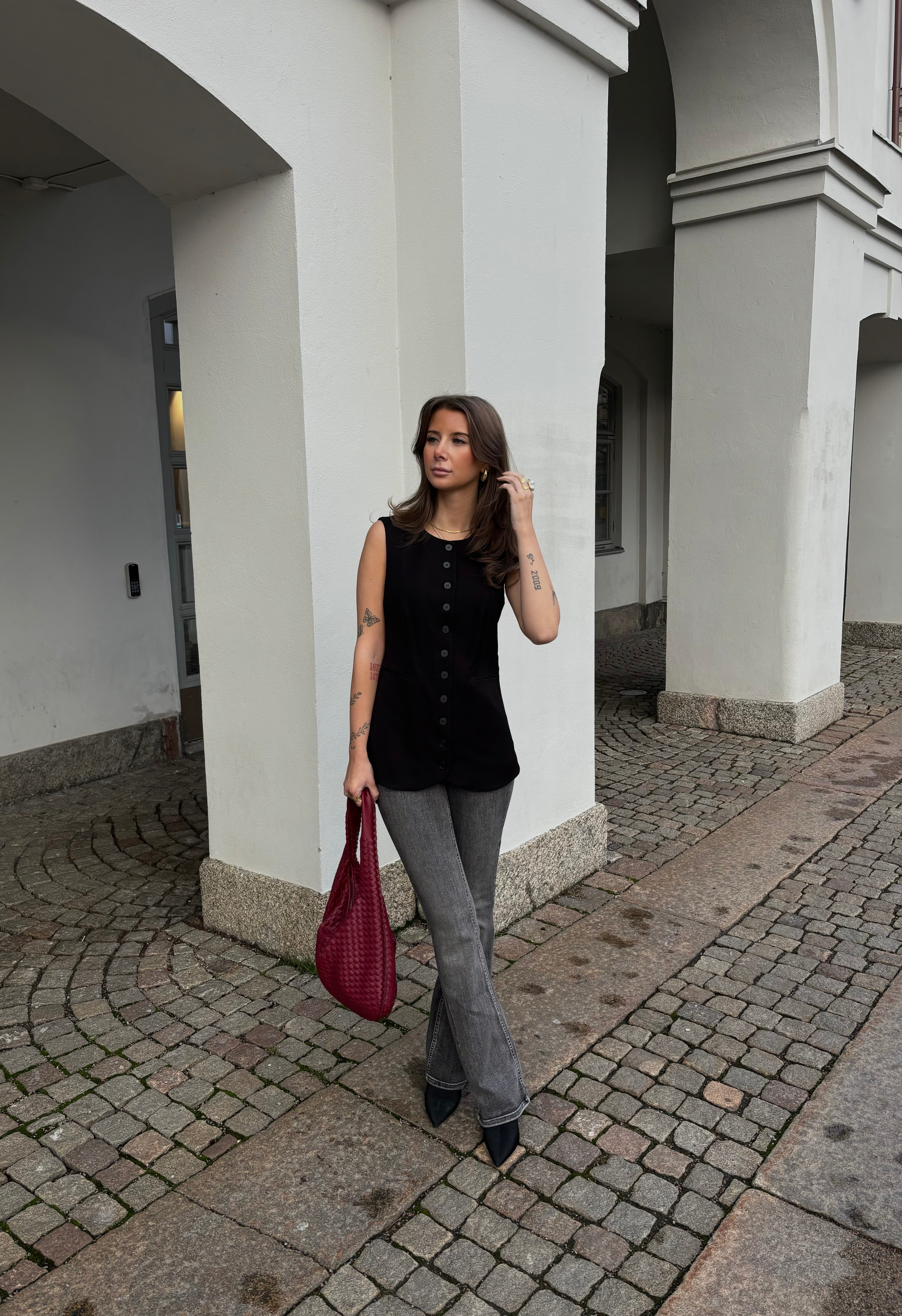 VMFLASH Flared Jeans - Medium Grey Denim