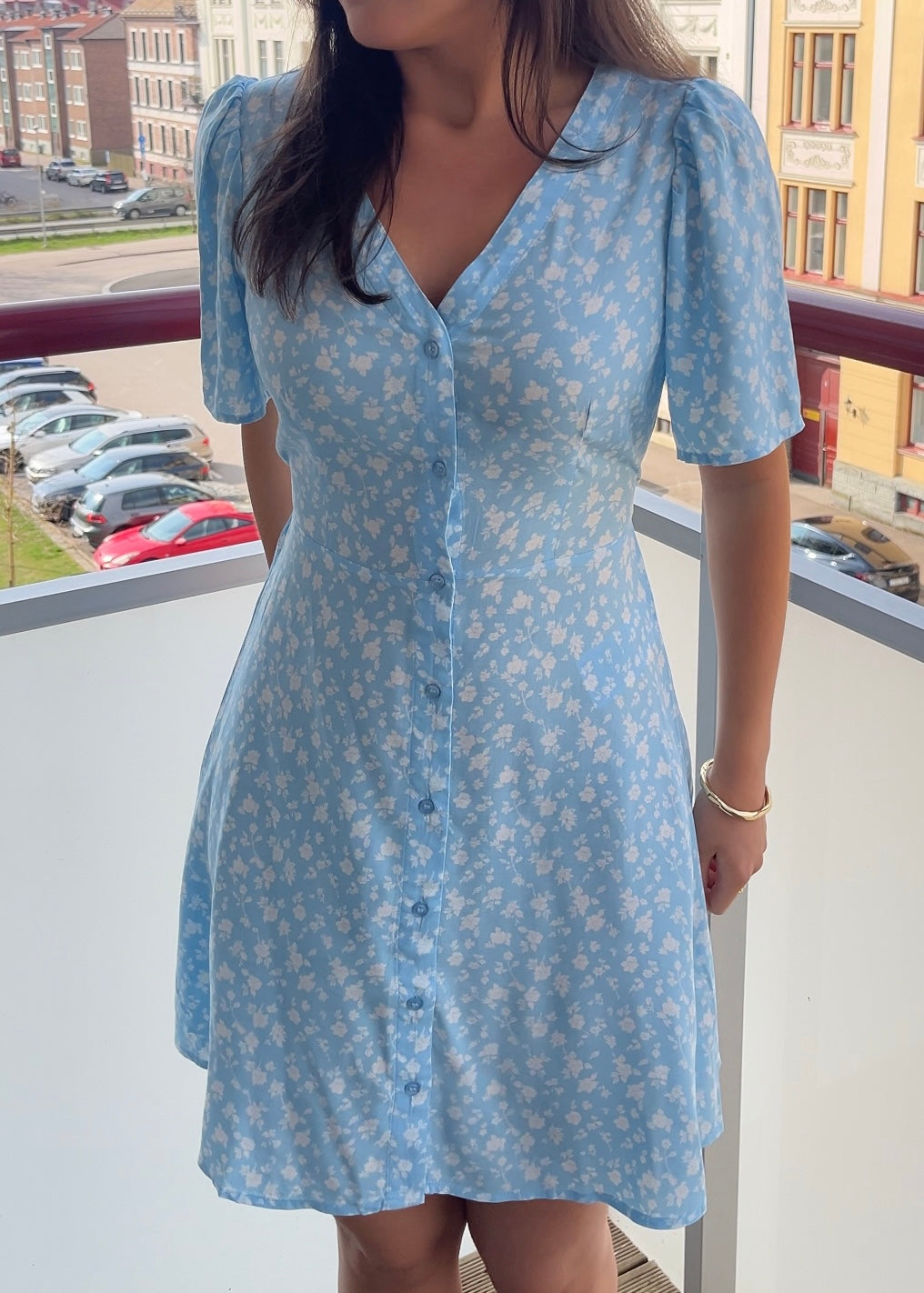 VMALBA Short Dress - Airy Blue