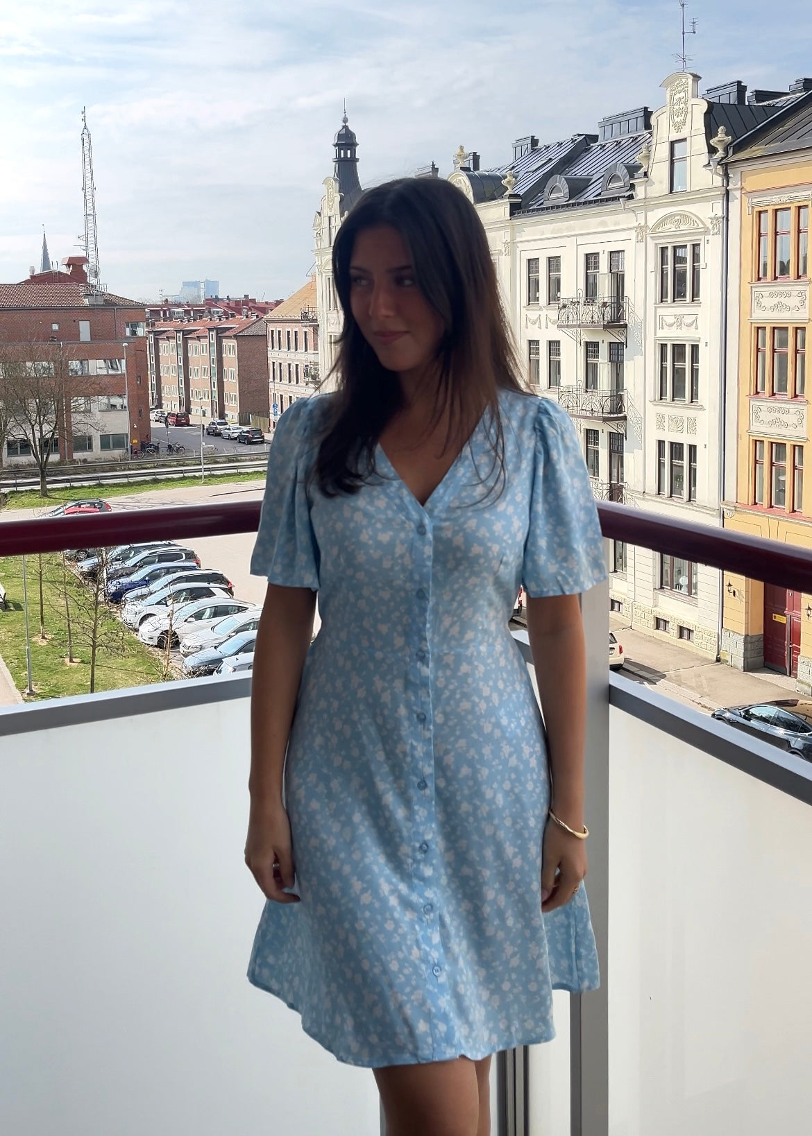 VMALBA Short Dress - Airy Blue