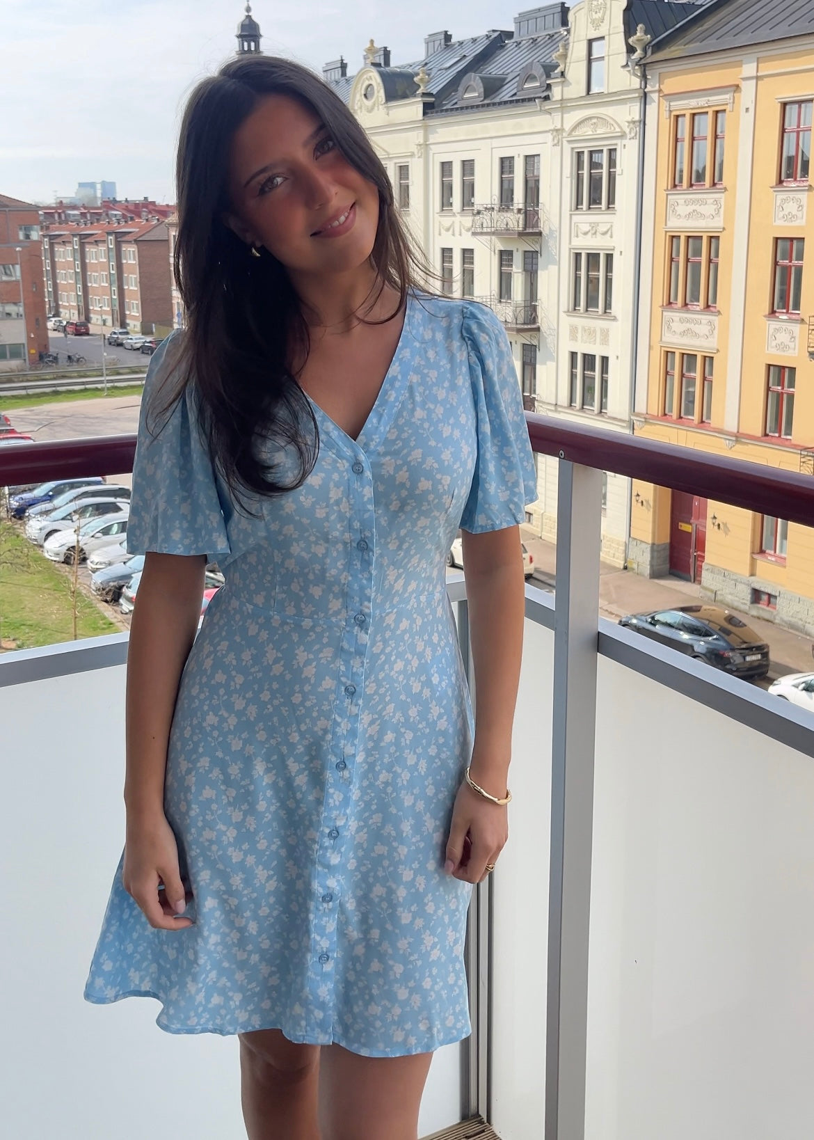 VMALBA Short Dress - Airy Blue