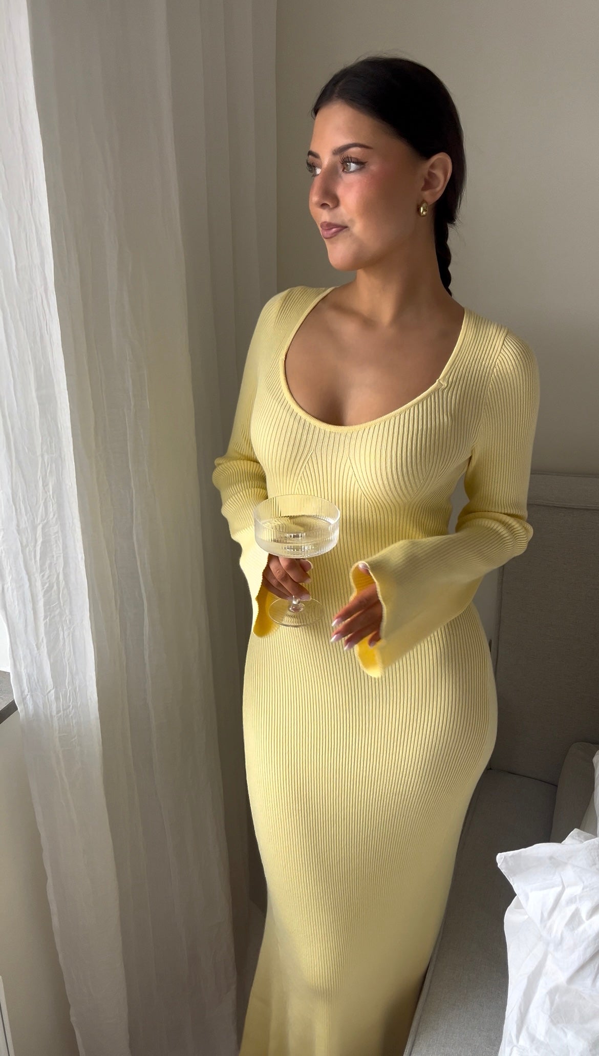 VMJANIS Long Dress - Mellow Yellow