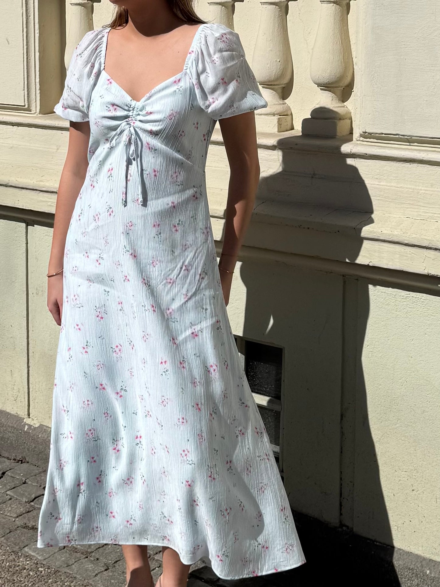 VMBELLA Midi Dress - Pink flower