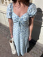 VMBELLA Midi Dress - Blue flower