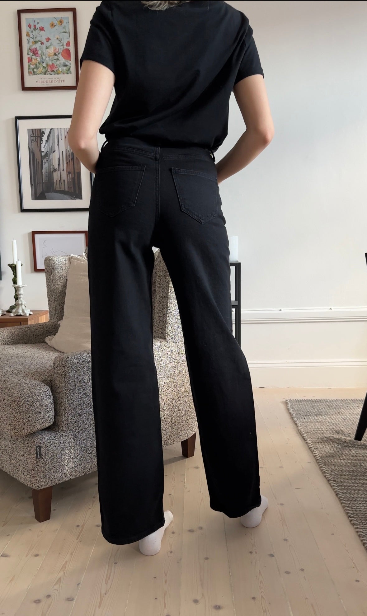 VMTESSA Wide Jeans - Black