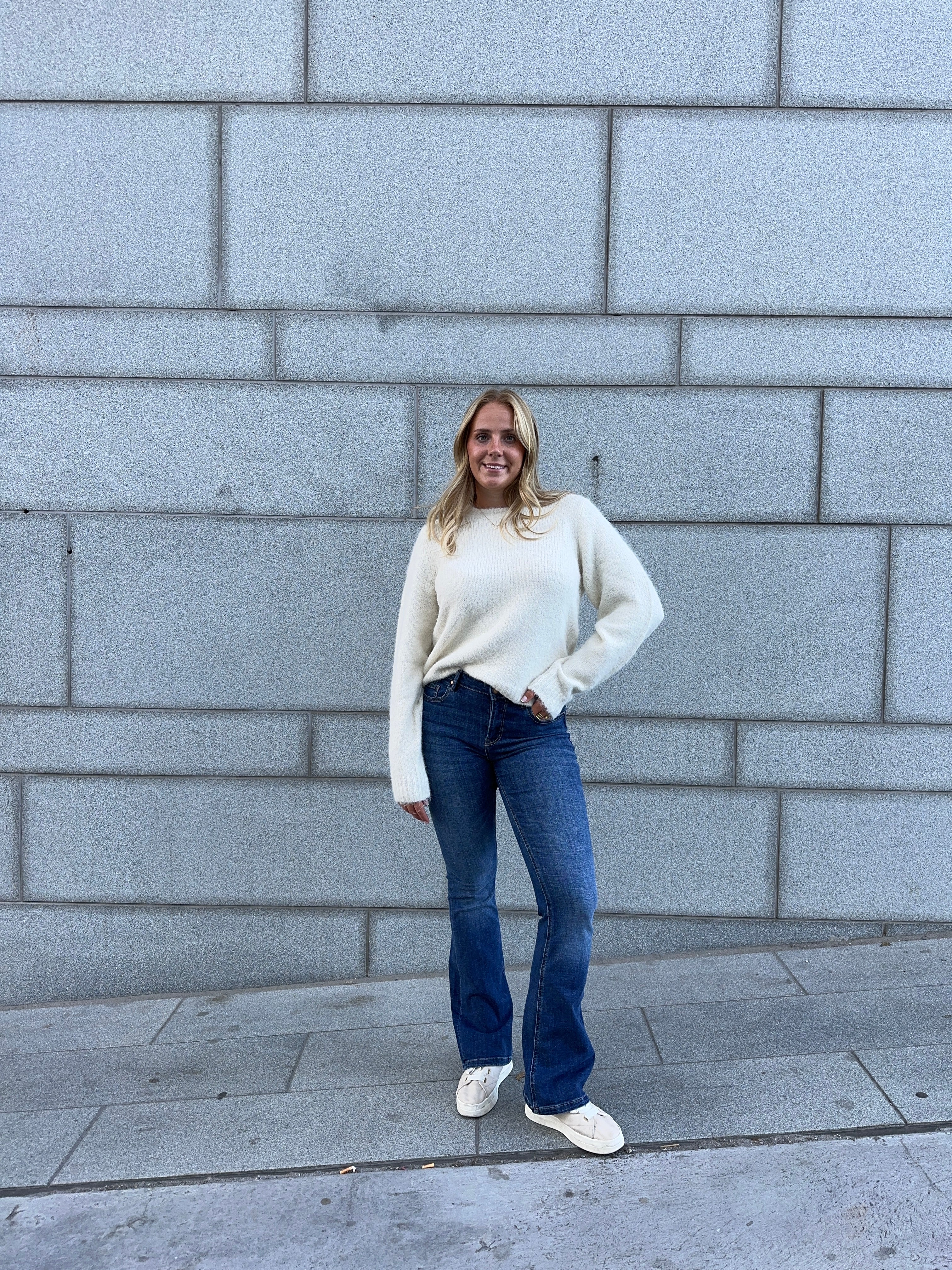 VMFLASH Flared Jeans - Dark Blue Denim