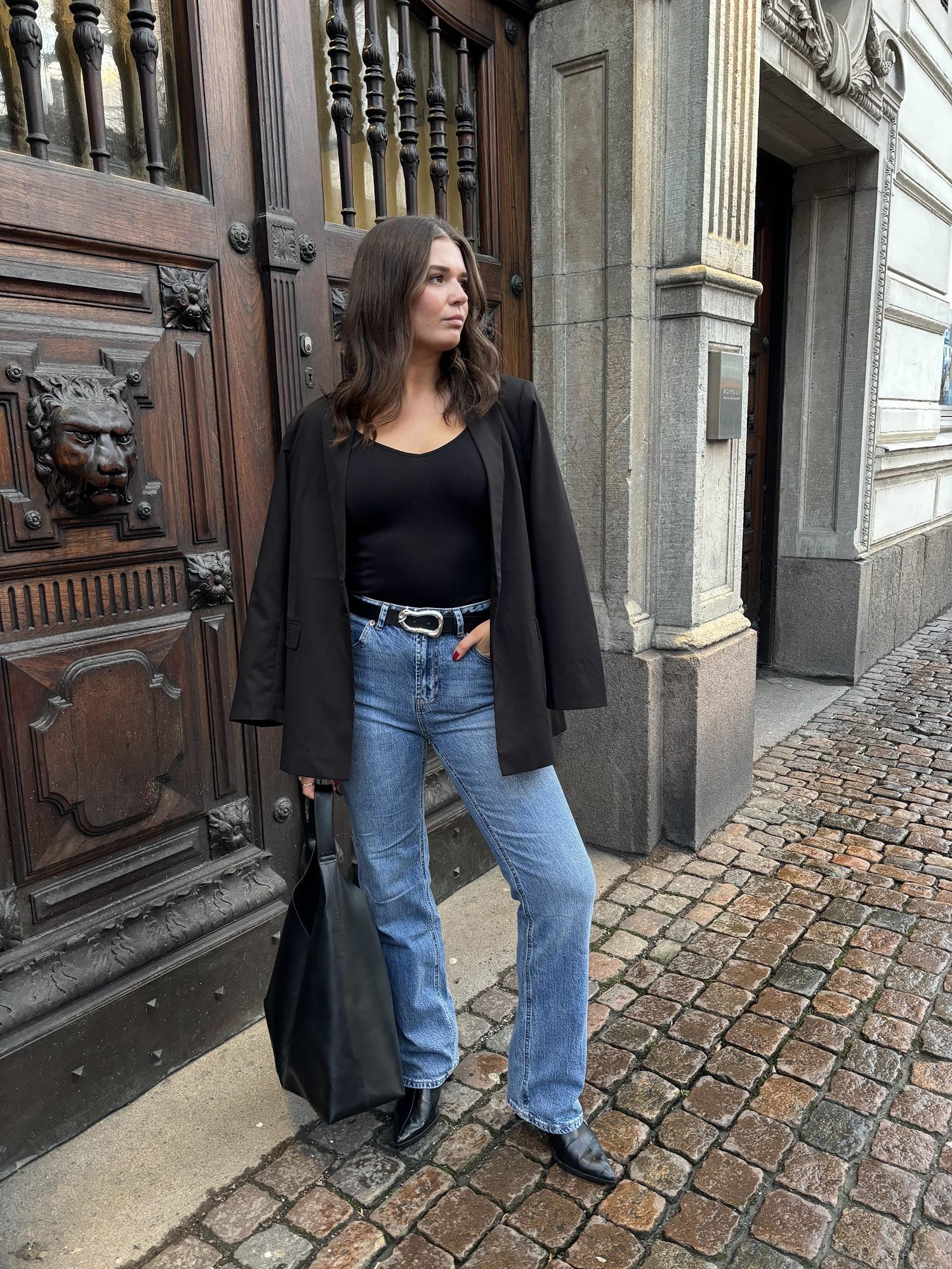 VMTESSA Straight Jeans - Medium Blue Denim