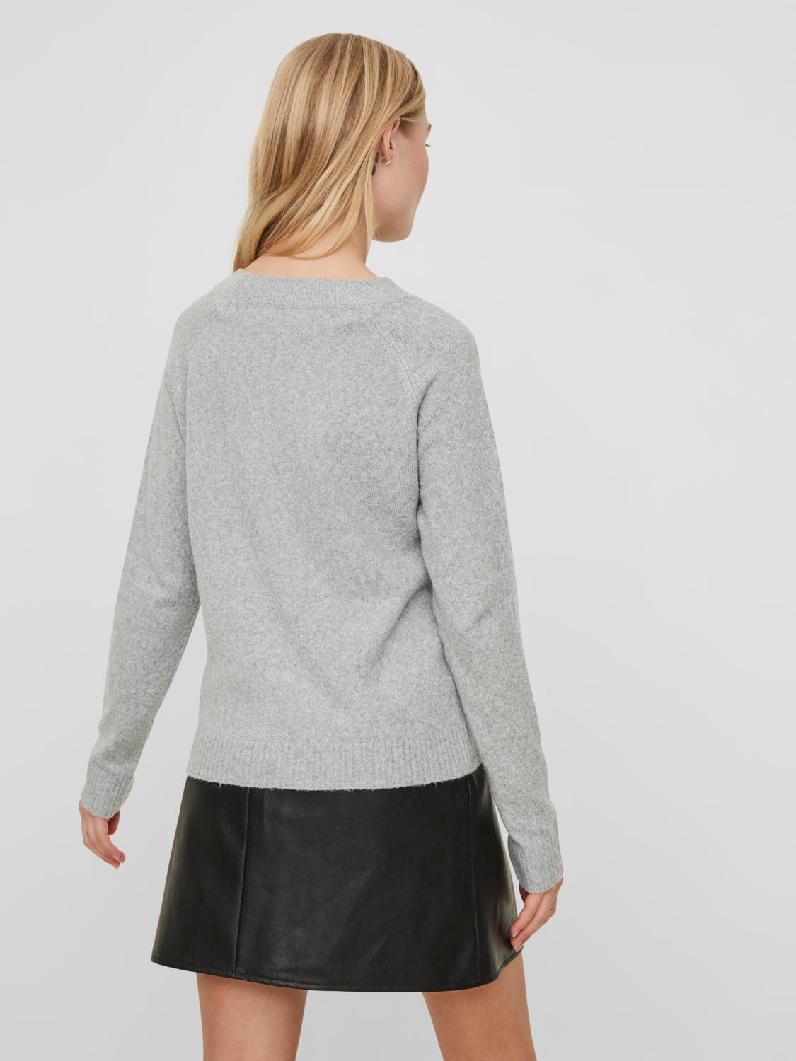 VMDOFFY Pullover – Sweden Vero Moda Melange Light - Grey