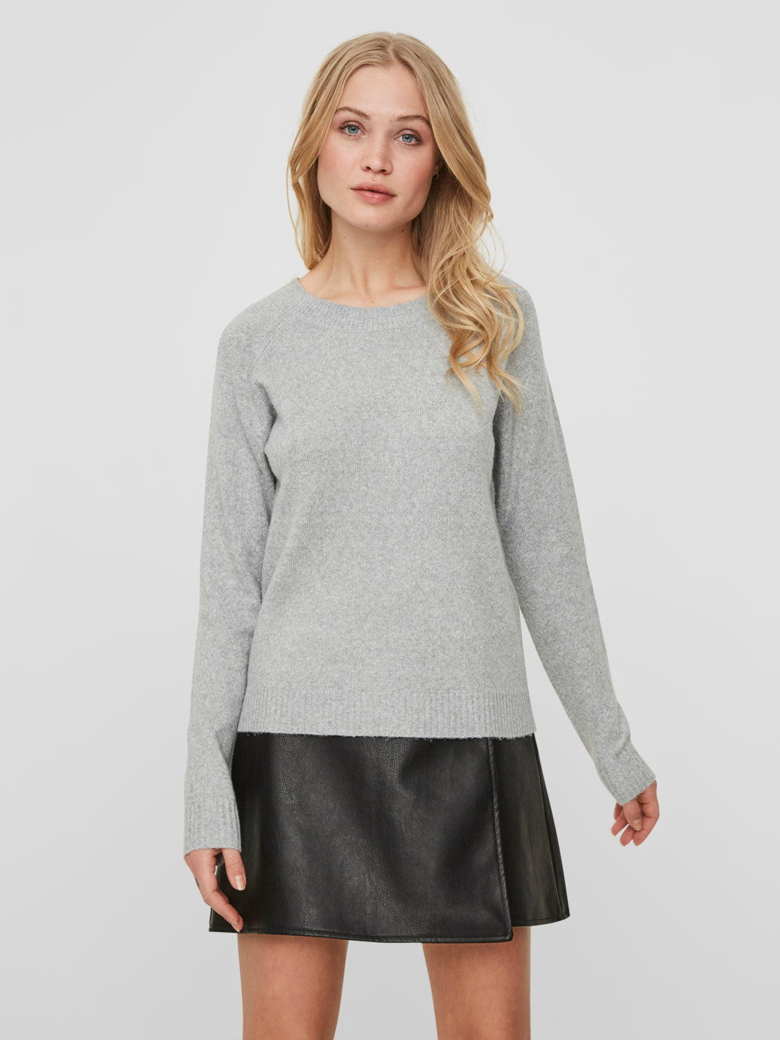 VMDOFFY Sweden Melange Vero Moda Light - Pullover – Grey